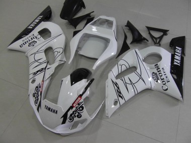 Carénage Moto R6 1998-2002 - Blanc Noir Corona