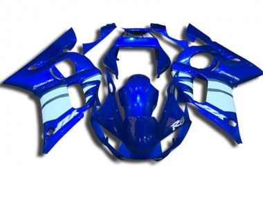 Carénage Moto R6 1998-2002 - Bleu et Blanc