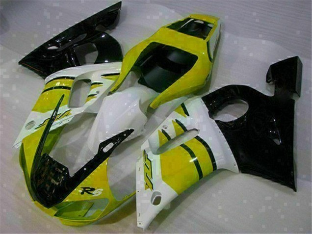 Carénage Moto R6 1998-2002 - Jaune Blanc Carénage Moto R6 1998-2002 - Jaune Blanc