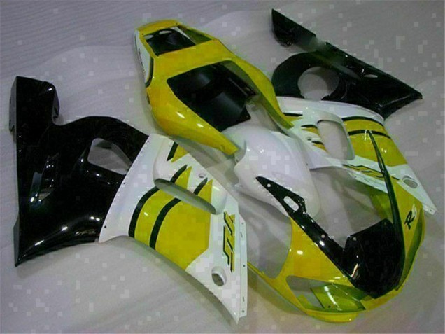 Carénage Moto R6 1998-2002 - Jaune Blanc Carénage Moto R6 1998-2002 - Jaune Blanc