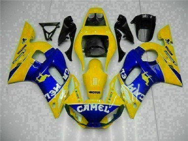 Carénage Moto R6 1998-2002 - Jaune Bleu
