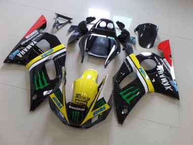 Carénage Moto R6 1998-2002 - Noir Jaune Monster