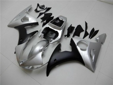 Carénage Moto R6 2003-2005 - Argent Noir