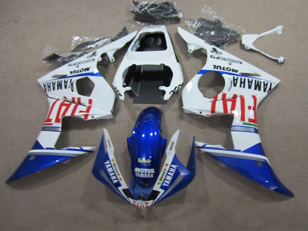 Carénage Moto R6 2003-2005 - Blanc Bleu Motul Fiat Carénage Moto R6 2003-2005 - Blanc Bleu Motul Fiat