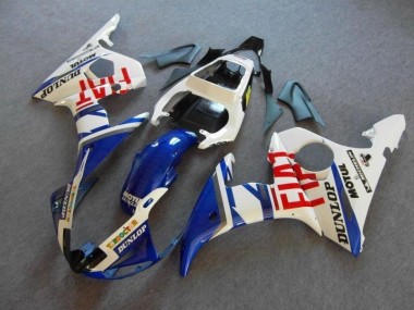Carénage Moto R6 2003-2005 - Bleu Blanc Fiat