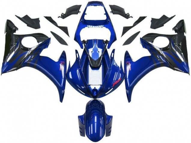 Carénage Moto R6 2003-2005 - Bleu Noir Carénage Moto R6 2003-2005 - Bleu Noir