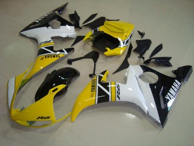 Carénage Moto R6 2003-2005 - Jaune Anniversary