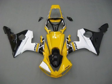 Carénage Moto R6 2003-2005 - Jaune Blanc Noir