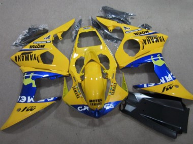 Carénage Moto R6 2003-2005 - Jaune Motul