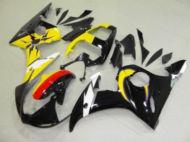 Carénage Moto R6 2003-2005 - Moon Noir Jaune