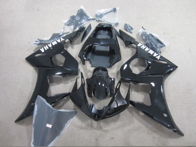 Carénage Moto R6 2003-2005 - Noir Blanc Décalque