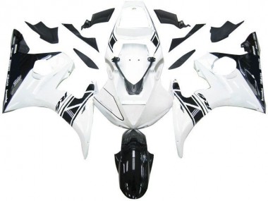 Carénage Moto R6 2003-2005 - Noir Blanc Tribal