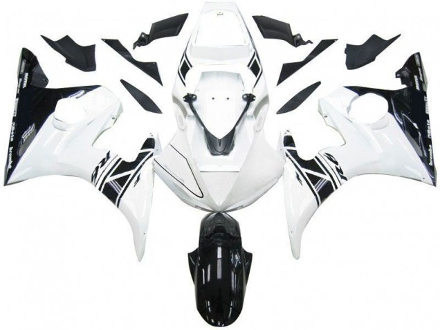 Carénage Moto R6 2003-2005 - Noir Blanc Tribal Carénage Moto R6 2003-2005 - Noir Blanc Tribal
