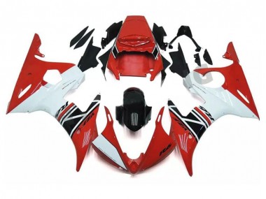 Carénage Moto R6 2003-2005 - Rouge Blanc Noir