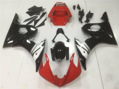 Carénage Moto R6 2003-2005 - Rouge Noir Blanc