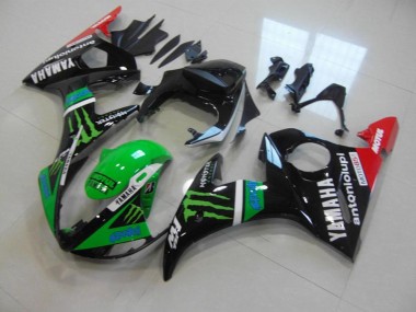 Carénage Moto R6 2003-2005 - Vert Monster