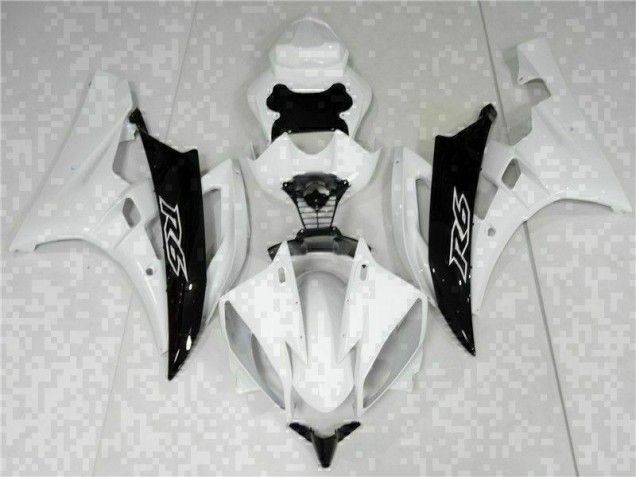 Carénage Moto R6 2006-2007 - Blanc Noir Carénage Moto R6 2006-2007 - Blanc Noir