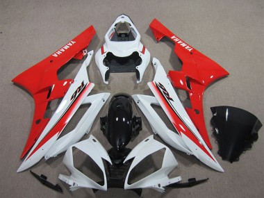 Carénage Moto R6 2006-2007 - Blanc Noir Rouge