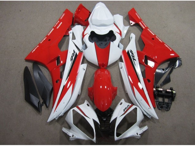Carénage Moto R6 2006-2007 - Blanc Rouge Noir Décalque Carénage Moto R6 2006-2007 - Blanc Rouge Noir Décalque