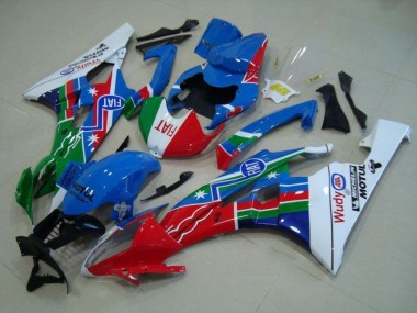 Carénage Moto R6 2006-2007 - Bleu Rouge Blanc Vert