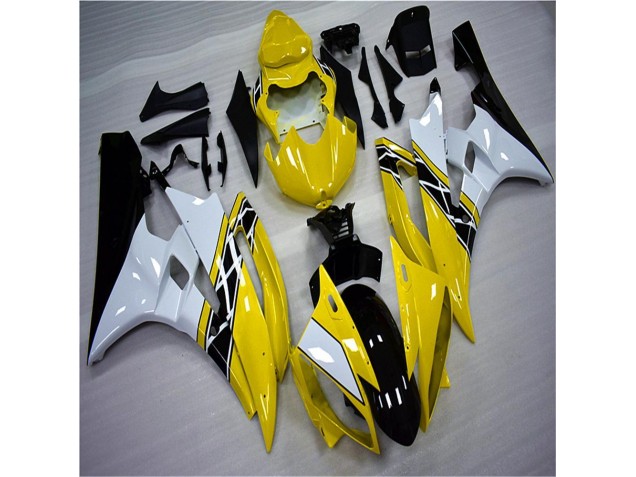 Carénage Moto R6 2006-2007 - Jaune Blanc Noir Carénage Moto R6 2006-2007 - Jaune Blanc Noir