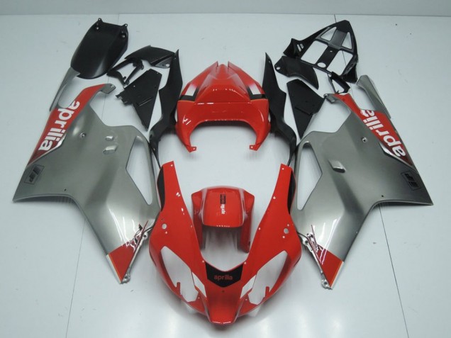 Carénage Moto RSV 1000 2003-2006 - Argent et Rouge Carénage Moto RSV 1000 2003-2006 - Argent et Rouge