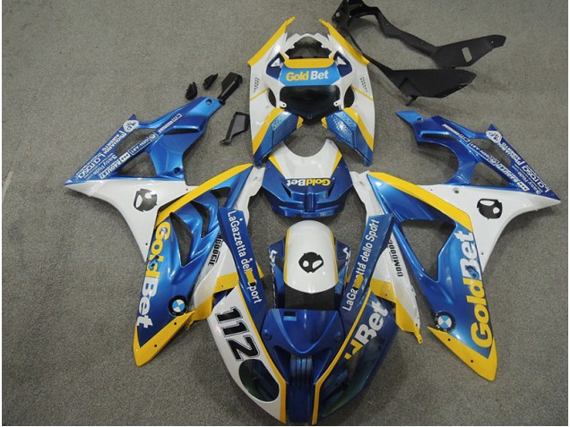 Carénage Moto S1000RR 2009-2014 - Blanc Bleu GoldBet 112 Carénage Moto S1000RR 2009-2014 - Blanc Bleu GoldBet 112
