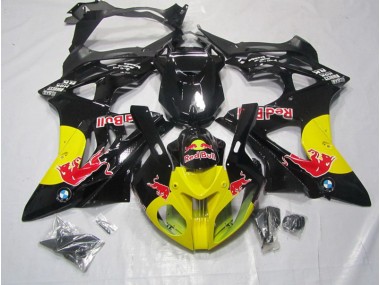 Carénage Moto S1000RR 2009-2014 - Jaune Noir Red Bull