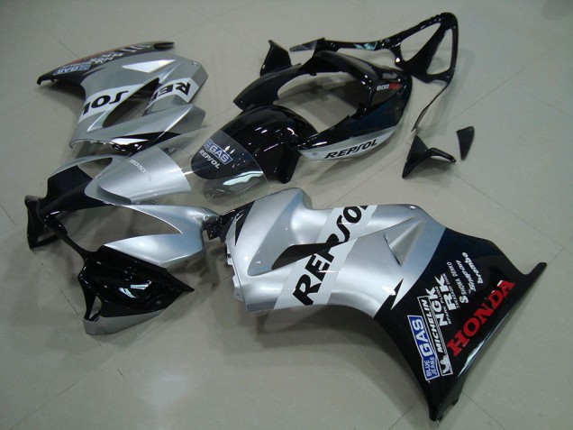 Carénage Moto VFR 800 2002-2013 - Argent Repsol Carénage Moto VFR 800 2002-2013 - Argent Repsol