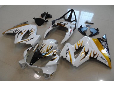Carénage Moto VFR 800 2002-2013 - Blanc Or Flamme