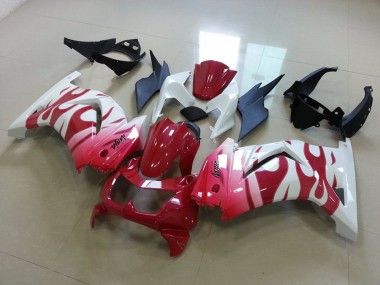 Carénage Moto ZX 250R 2008-2012 - Rose Rouge Flamme
