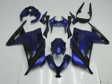 Carénage Moto ZX 300R 2013-2016 - Bleu Noir