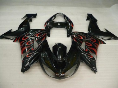Carénage Moto ZX10R 2006-2007 - Noir Gris Rouge