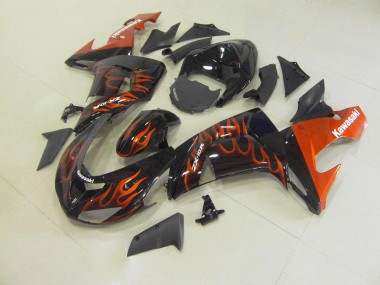 Carénage Moto ZX10R 2006-2007 - Orange Flamme