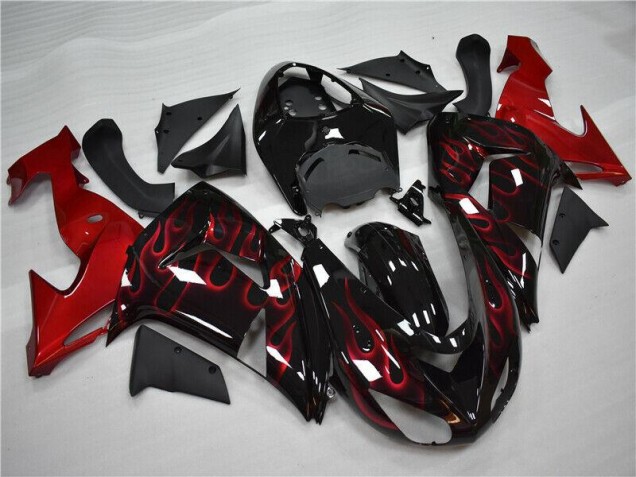 Carénage Moto ZX10R 2006-2007 - Rouge Flamme Carénage Moto ZX10R 2006-2007 - Rouge Flamme