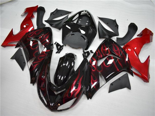 Carénage Moto ZX10R 2006-2007 - Rouge Flamme Carénage Moto ZX10R 2006-2007 - Rouge Flamme