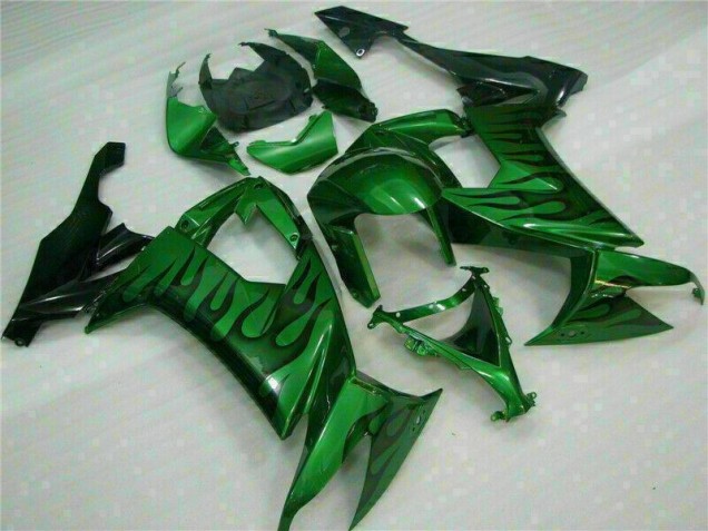 Carénage Moto ZX10R 2008-2010 - Vert Flamme