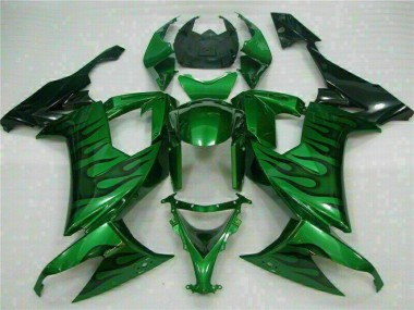 Carénage Moto ZX10R 2008-2010 - Vert Flamme