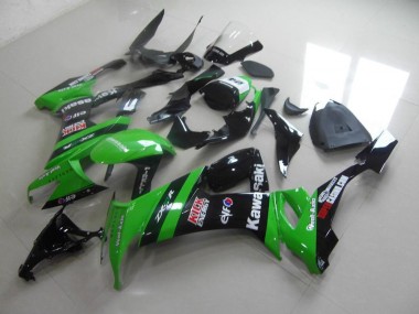 Carénage Moto ZX10R 2008-2010 - Vert Noir Kick