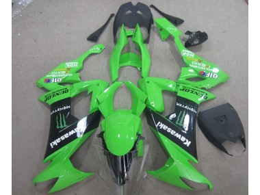 Carénage Moto ZX10R 2008-2010 - Vert Noir Monster