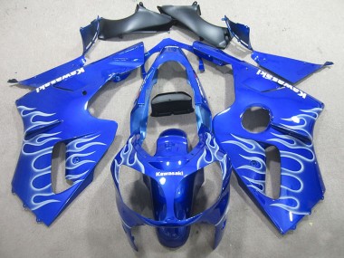 Carénage Moto ZX12R 2002-2006 - Bleu Blanc Flamme