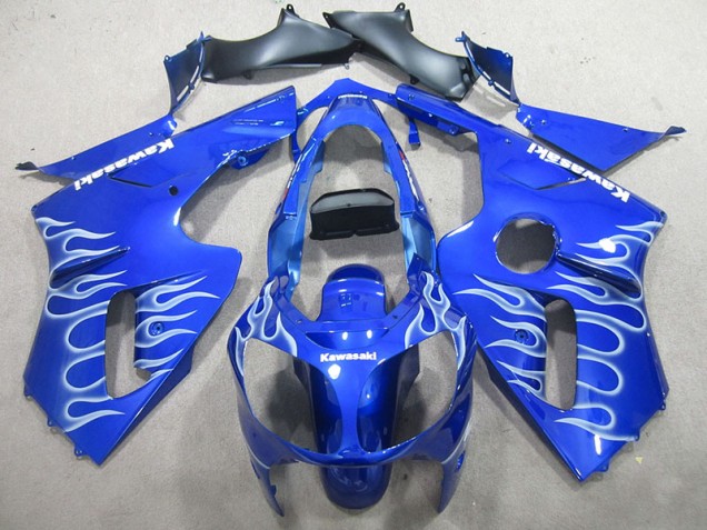 Carénage Moto ZX12R 2002-2006 - Bleu Blanc Flamme Carénage Moto ZX12R 2002-2006 - Bleu Blanc Flamme
