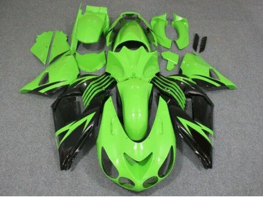 Carénage Moto ZX14R ZZR 1400 2006-2011 - Vert Noir