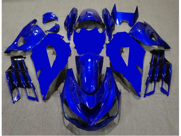 Carénage Moto ZX14R ZZR 1400 2012-2021 - Bleu Noir Carénage Moto ZX14R ZZR 1400 2012-2021 - Bleu Noir