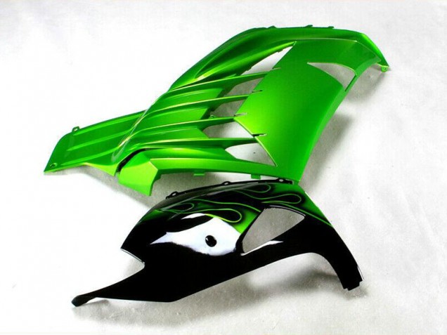 Carénage Moto ZX14R ZZR 1400 2012-2021 - Vert Noir Carénage Moto ZX14R ZZR 1400 2012-2021 - Vert Noir