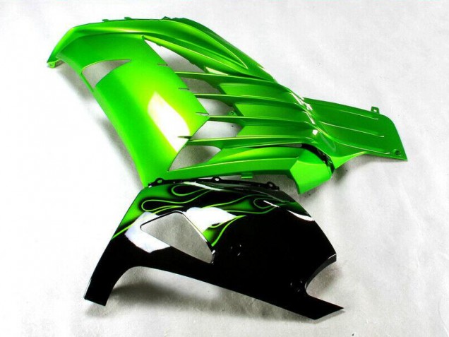 Carénage Moto ZX14R ZZR 1400 2012-2021 - Vert Noir Carénage Moto ZX14R ZZR 1400 2012-2021 - Vert Noir