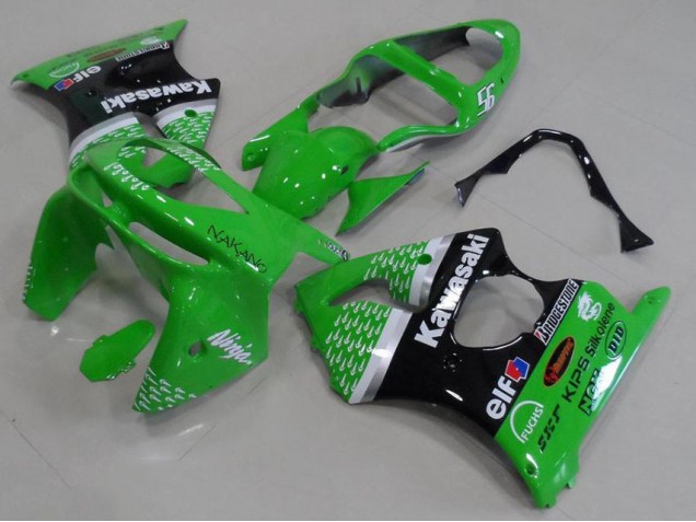 Carénage Moto ZX6R 1998-1999 - Vert Noir Carénage Moto ZX6R 1998-1999 - Vert Noir
