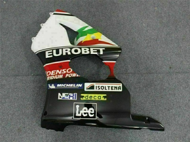 Carénage Moto ZX6R 2000-2002 - Noir Blanc Eurobet Carénage Moto ZX6R 2000-2002 - Noir Blanc Eurobet