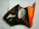Carénage Moto ZX6R 2000-2002 - Noir Rouge Flamme Carénage Moto ZX6R 2000-2002 - Noir Rouge Flamme