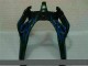 Carénage Moto ZX6R 2000-2002 - Noir avec Bleu Flamme Carénage Moto ZX6R 2000-2002 - Noir avec Bleu Flamme